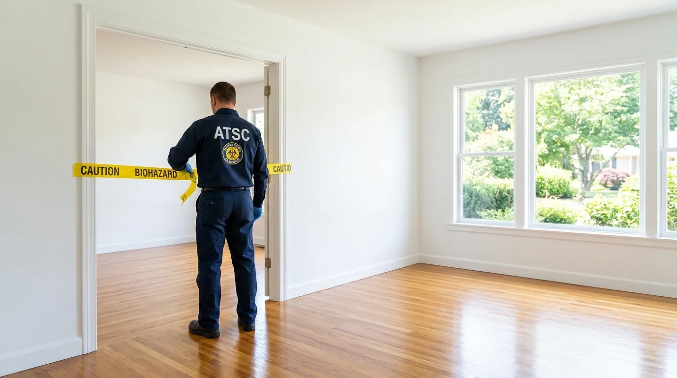 Certified biohazard cleanup crew performing Crime Scene Cleanup in Robstown